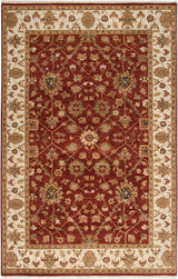 Surya Cambridge CMB-8003 Burgandy;Dark Brown;Ink Blue;Ivory;Mustard;Pale Blue;Sage;Tan 8'6" x 11'6" Rug