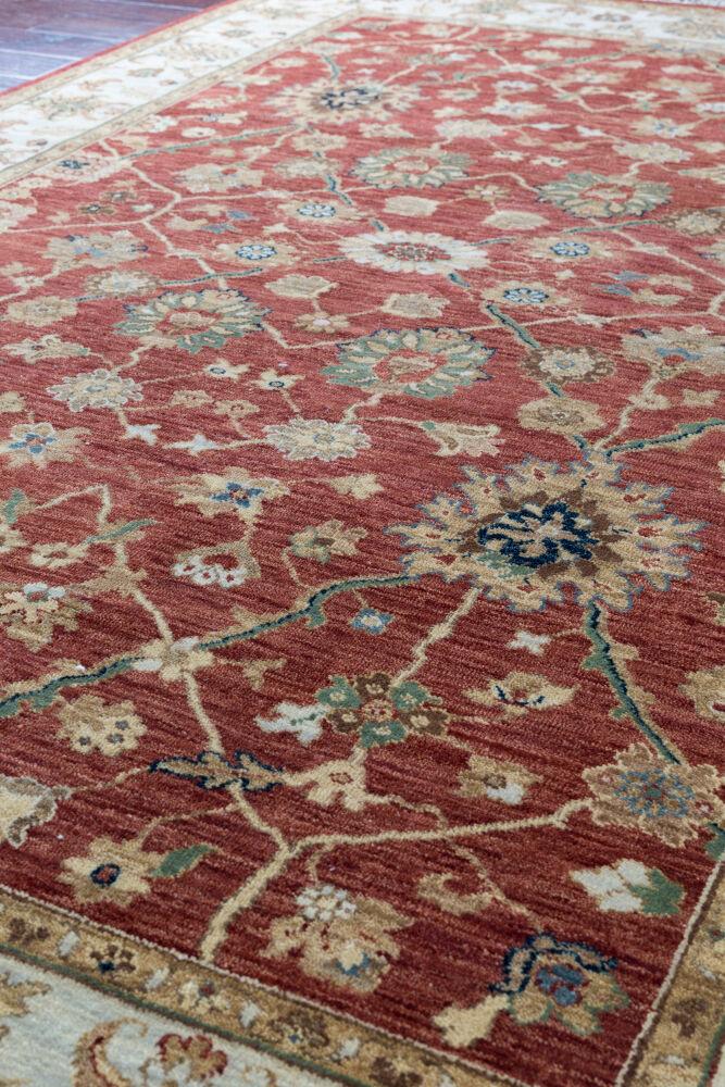 Surya Cambridge CMB-8003 Burgandy;Dark Brown;Ink Blue;Ivory;Mustard;Pale Blue;Sage;Tan 5'6" x 8'6" Rug