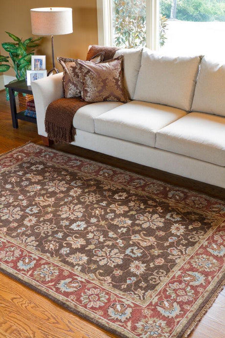 Surya Estate EST-10506 Beige;Brown;Dark Brown;Dusty Sage;Light Brown;Mustard;Rust 8' x 11' Rug