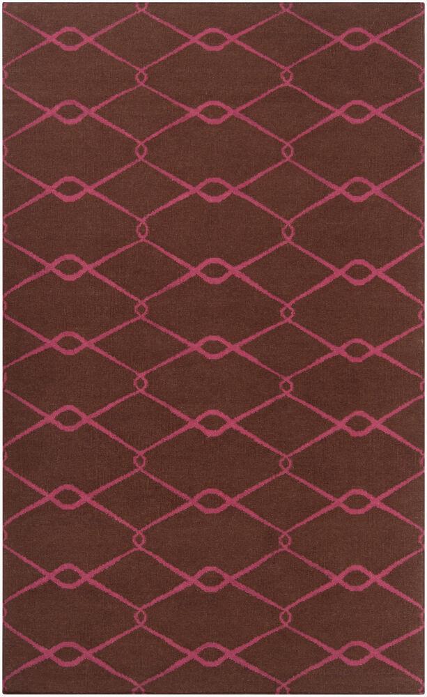 Surya Fallon FAL-1051 Dark Brown;Magenta 8' x 11' Rug