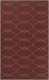 Surya Fallon FAL-1051 Dark Brown;Magenta 8' x 11' Rug