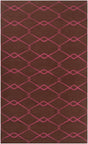 Surya Fallon FAL-1051 Dark Brown;Magenta 8' x 11' Rug