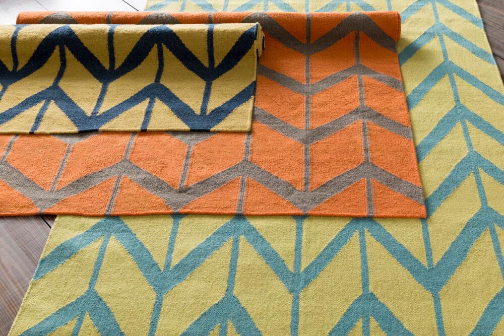 Surya Fallon FAL-1090 Dark Blue;Olive 5' x 8' Rug