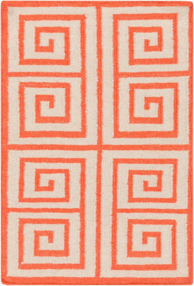 Surya Frontier FT-417 Light Beige;Orange 2' x 3' Rug