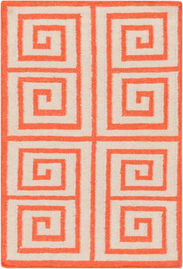 Surya Frontier FT-417 Light Beige;Orange 2' x 3' Rug