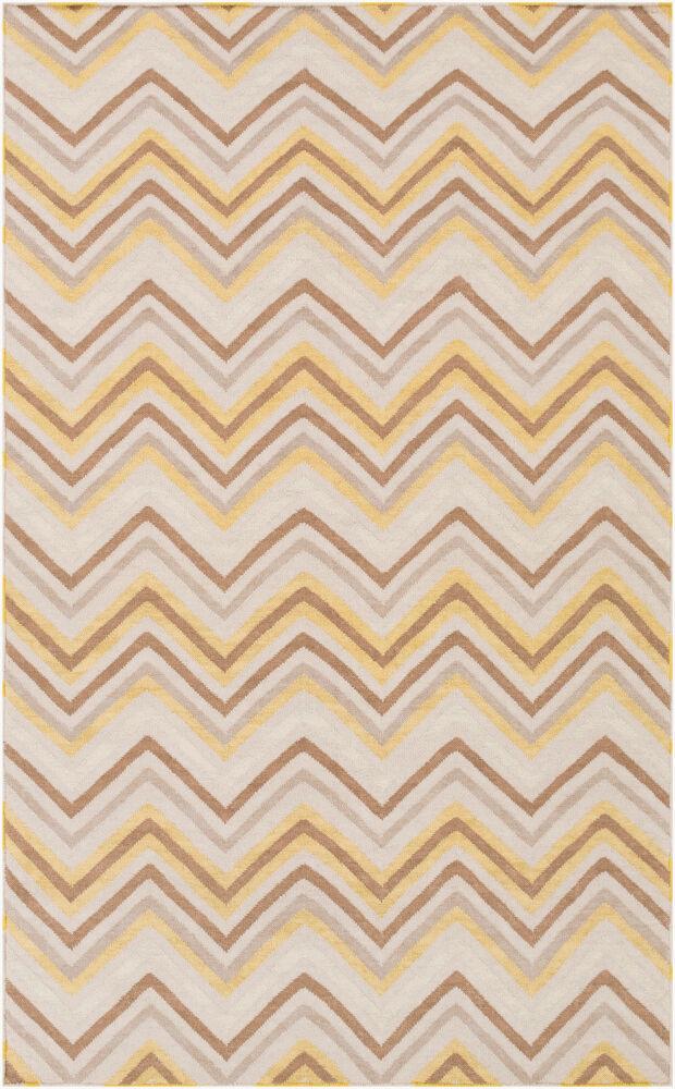 Surya Frontier FT-305 Charcoal;Light Beige;Pale Blue;Tan 2'6" x 8' Rug