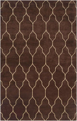 Surya Gates GAT-1000 Dark Brown;Light Brown 5' x 8' Rug