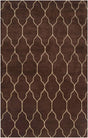 Surya Gates GAT-1000 Dark Brown;Light Brown 5' x 8' Rug