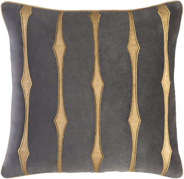 Surya Graphic Stripe GS-004 18"H x 18"W Pillow Kit