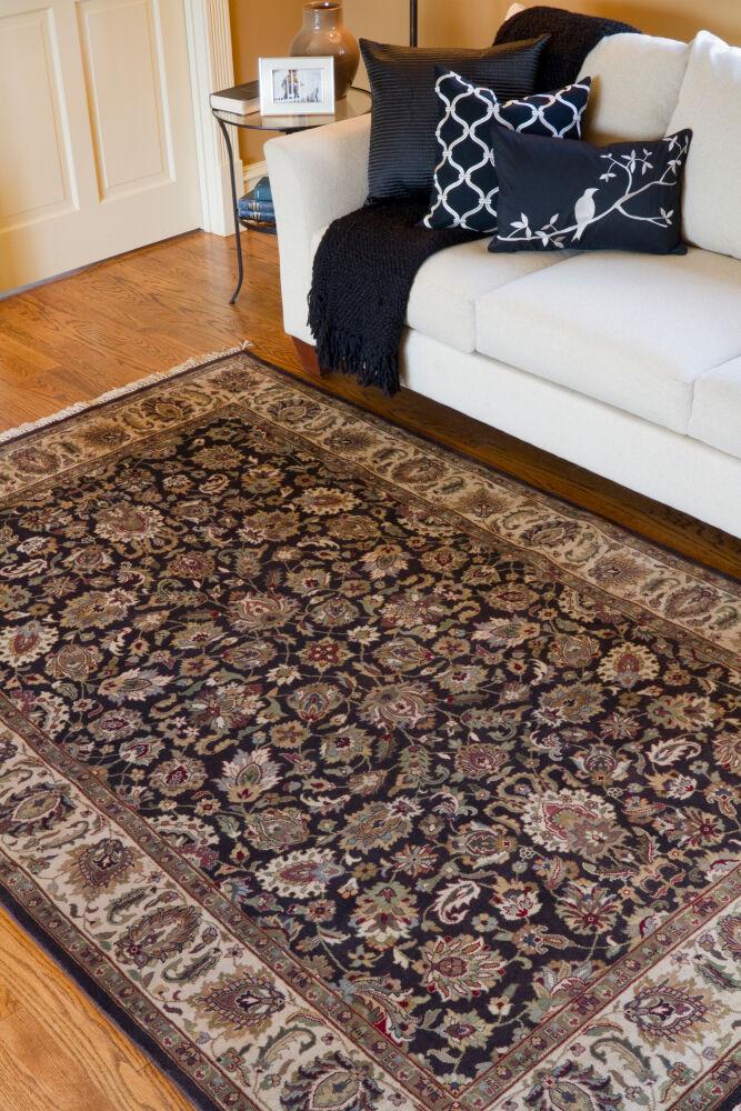 Surya Heirloom HLM-6001 Beige;Black;Brown;Burgandy;Dark Brown;Gray;Mustard;Olive;Rust 2'6" x 8' Rug