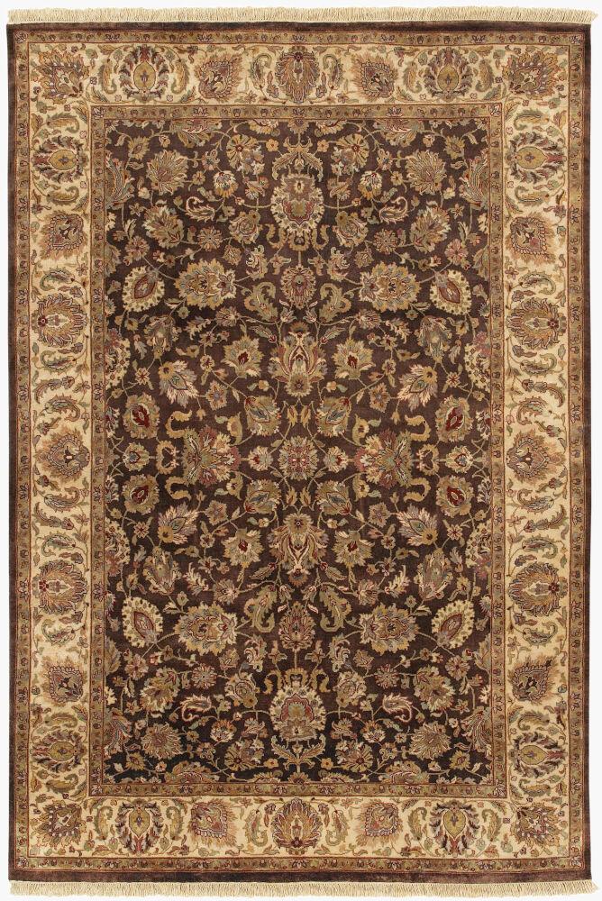 Surya Heirloom HLM-6001 Beige;Black;Brown;Burgandy;Dark Brown;Gray;Mustard;Olive;Rust 5'6" x 8'6" Rug