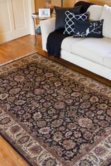 Surya Heirloom HLM-6001 Beige;Black;Brown;Burgandy;Dark Brown;Gray;Mustard;Olive;Rust 5'6" x 8'6" Rug