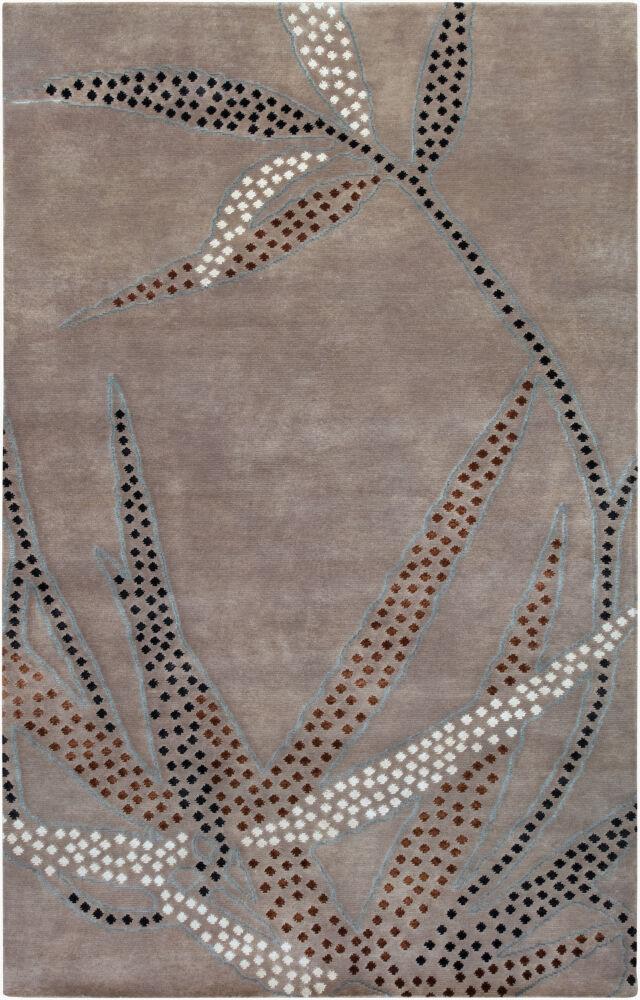 Surya Heritage HTG-1004 Black;Brown;Charcoal;Gray;Wheat 2' x 3' Rug