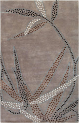 Surya Heritage HTG-1004 Black;Brown;Charcoal;Gray;Wheat 2' x 3' Rug