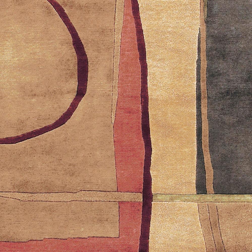 Surya Mugal IN-8043 Black;Brown;Burgandy;Dark Brown;Medium Brown;Mustard;Olive 5' x 8' Rug