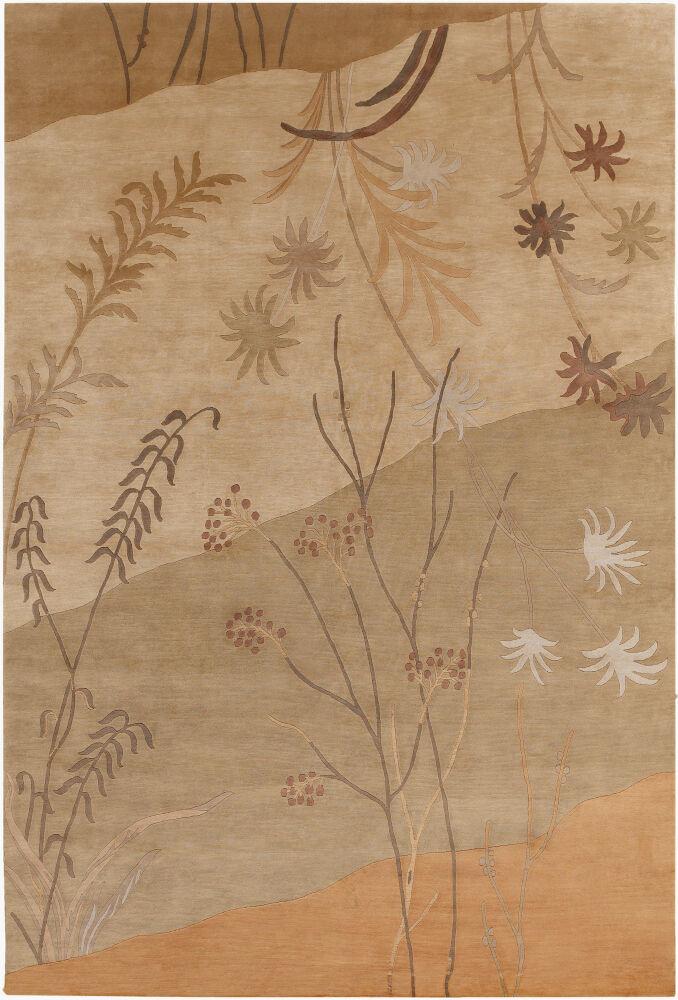 Surya Mugal IN-8056 Brown;Dark Brown;Mustard 9' x 13' Rug