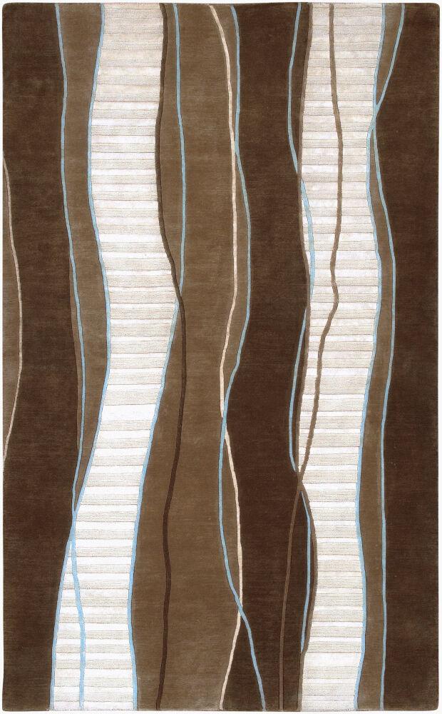 Surya Mugal IN-8072 Dark Brown;Sage 9' x 13' Rug