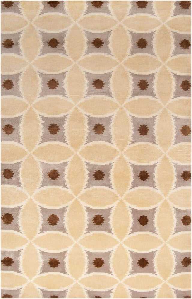 Surya Mugal IN-8595 Brown;Dark Brown;Ivory;Mustard 2'6" x 10' Rug