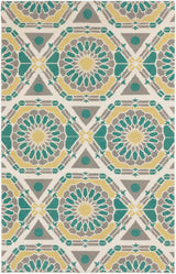Surya Kaleidoscope KAL-8001 Ivory;Light Olive;Olive;Teal 2' x 3' Rug