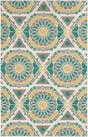 Surya Kaleidoscope KAL-8001 Ivory;Light Olive;Olive;Teal 8' x 11' Rug