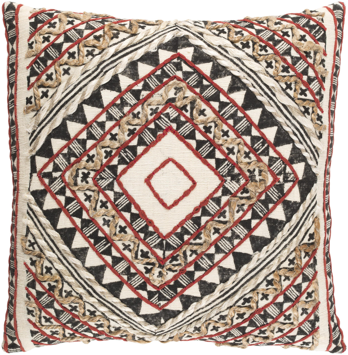 Surya Kazinga KAZ-001 18"H x 18"W Pillow Kit