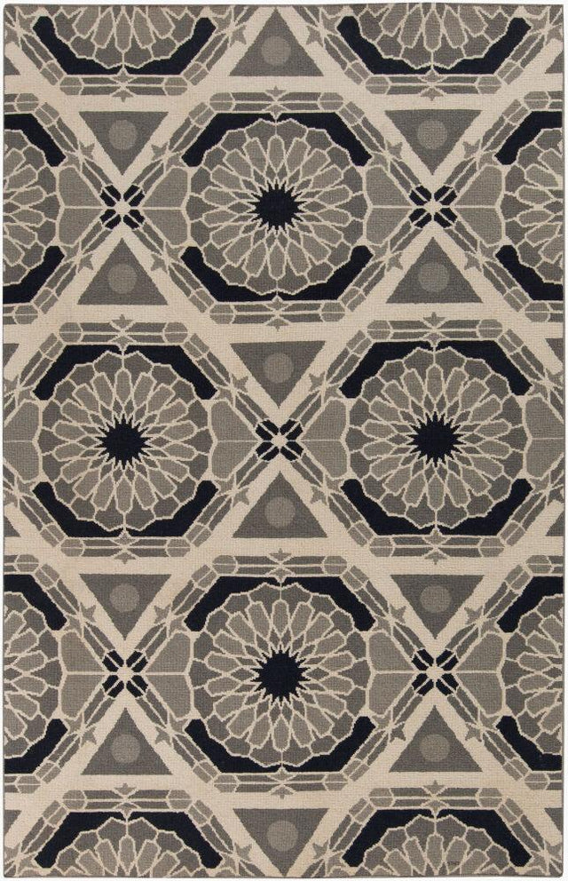 Surya Kaleidoscope KAL-8004 Beige;Charcoal;Gray;Navy 2'6" x 8' Rug
