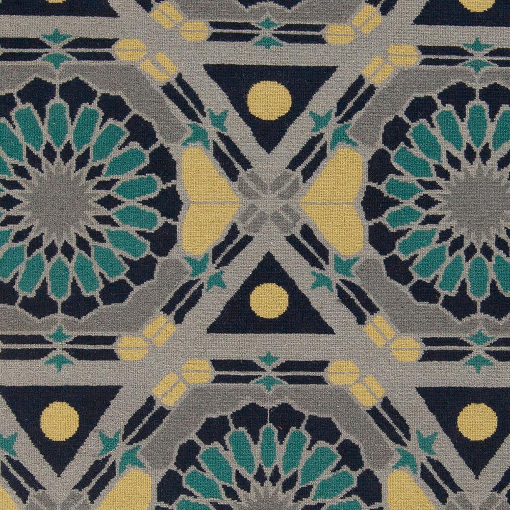 Surya Kaleidoscope KAL-8005 Gray;Medium Green;Navy;Tan 5' x 8' Rug