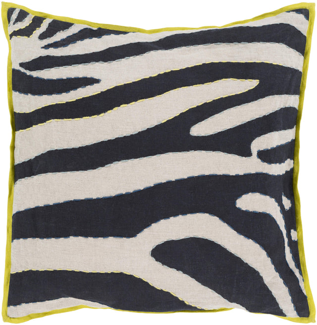 Surya Zebra LD-042 18"H x 18"W Pillow Cover