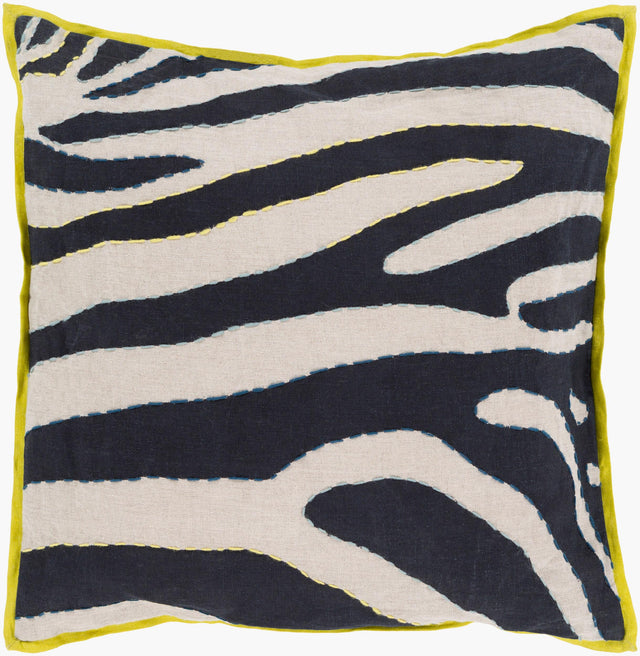 Surya Zebra LD-042 22"H x 22"W Pillow Cover