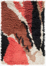Surya Liona LIO-9002 Burnt Orange;Ink Blue;Light Beige;Rose;Taupe 2' x 3' Rug