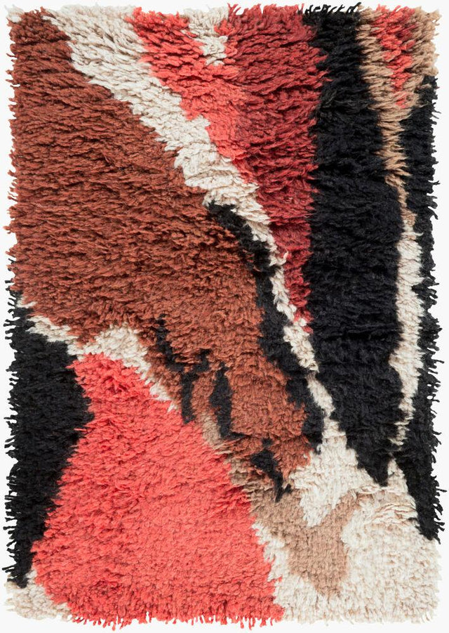 Surya Liona LIO-9002 Burnt Orange;Ink Blue;Light Beige;Rose;Taupe 2' x 3' Rug