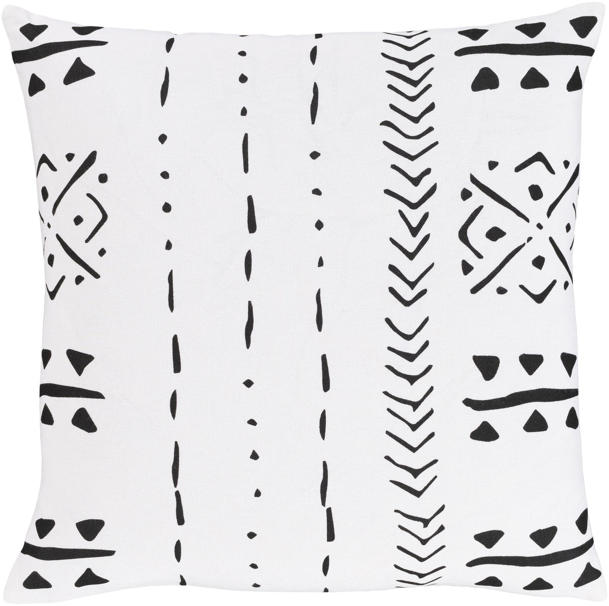 Surya Mud Cloth MDC-001 18"H x 18"W Pillow Cover