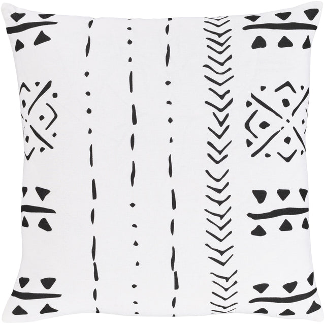 Surya Mud Cloth MDC-001 18"H x 18"W Pillow Cover
