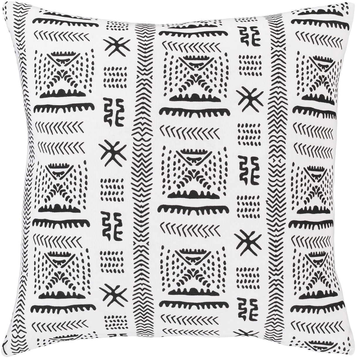 Surya Mud Cloth MDC-005 18"H x 18"W Pillow Cover