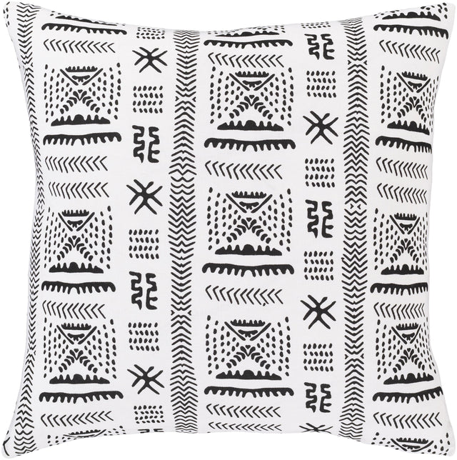 Surya Mud Cloth MDC-005 18"H x 18"W Pillow Cover