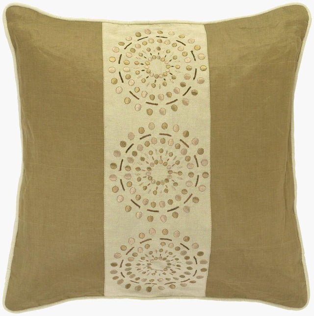 Surya Decorative Pillows PBST-428C  18"L x 18"W Fabric