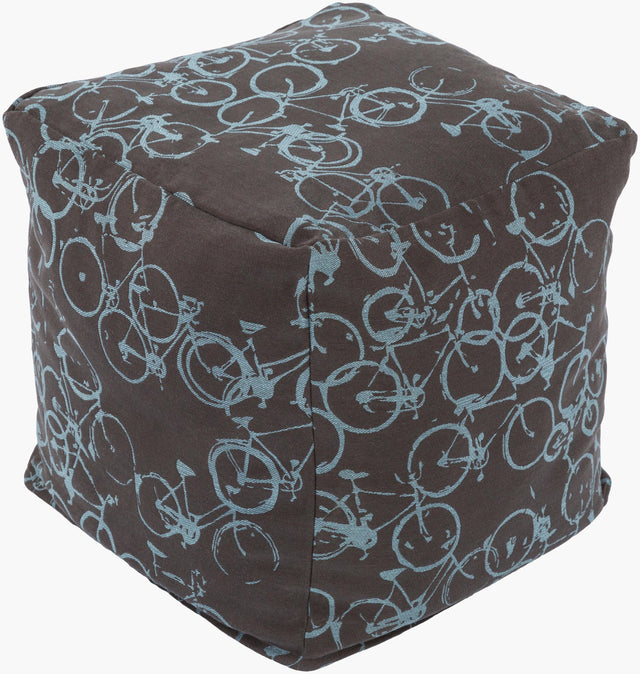 Surya Peddle Power PDPF-001 18"H x 18"W x 18"D Pouf