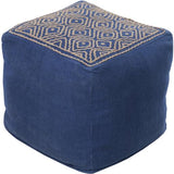 Surya Atlas POUF-213 18"H x 18"W x 18"D Pouf