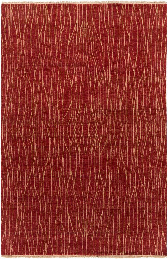 Surya Scarlet SCL-1001 Beige;Red 2' x 3' Rug