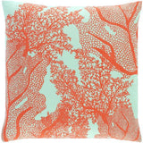 Surya Sea Life SLF-002 18"H x 18"W Pillow Cover