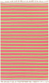 Surya Steps STP-9001 Grass Green;Ivory;Mauve;Orange;Pink 4' x 6' Rug