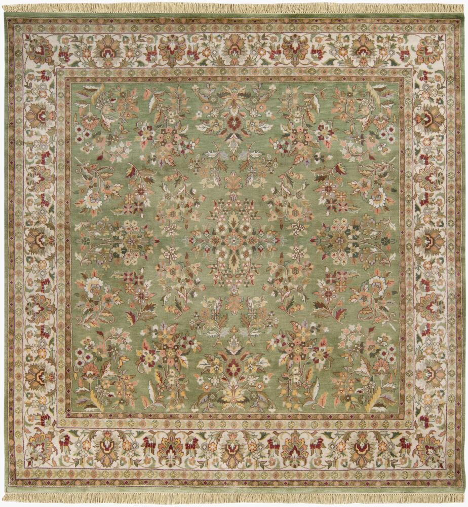 Surya Taj Mahal TJ-101 Beige;Brown;Charcoal;Dark Brown;Light Olive;Medium Brown;Mustard;Olive;Tan 8' x 8' Rug