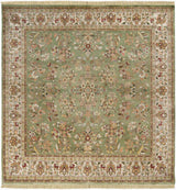 Surya Taj Mahal TJ-101 Beige;Brown;Charcoal;Dark Brown;Light Olive;Medium Brown;Mustard;Olive;Tan 8' x 8' Rug