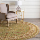 Surya Taj Mahal TJ-101 Beige;Brown;Charcoal;Dark Brown;Light Olive;Medium Brown;Mustard;Olive;Tan 8' x 8' Rug