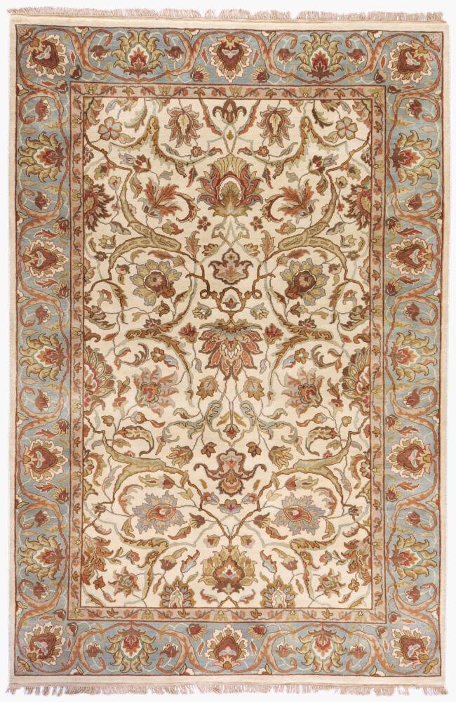 Surya Taj Mahal TJ-1123 Brown;Ice Blue;Light Beige;Medium Green;Mustard;Olive;Rust;Sage;Tan 8' x 8' Rug