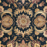 Surya Taj Mahal TJ-309 Amber;Brown;Camel;Ink Blue;Medium Brown;Medium Green;Mustard;Olive;Rust;Tan 2'6" x 8' Rug