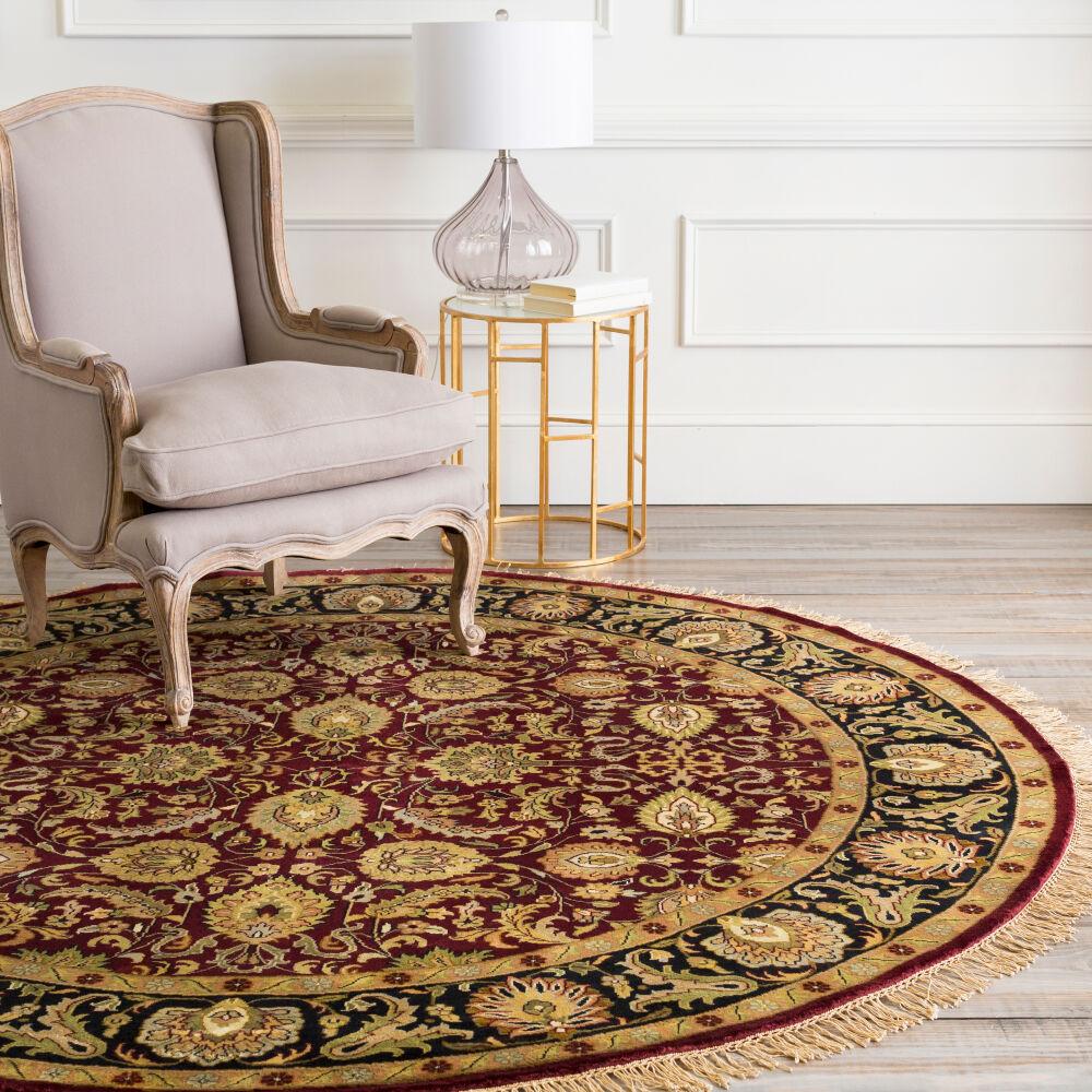 Surya Taj Mahal TJ-6575 Black;Brown;Dark Brown;Light Brown;Mustard;Olive;Rust;Tan 2' x 3' Rug