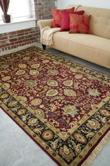 Surya Taj Mahal TJ-6575 Black;Brown;Dark Brown;Light Brown;Mustard;Olive;Rust;Tan 5'6" x 8'6" Rug