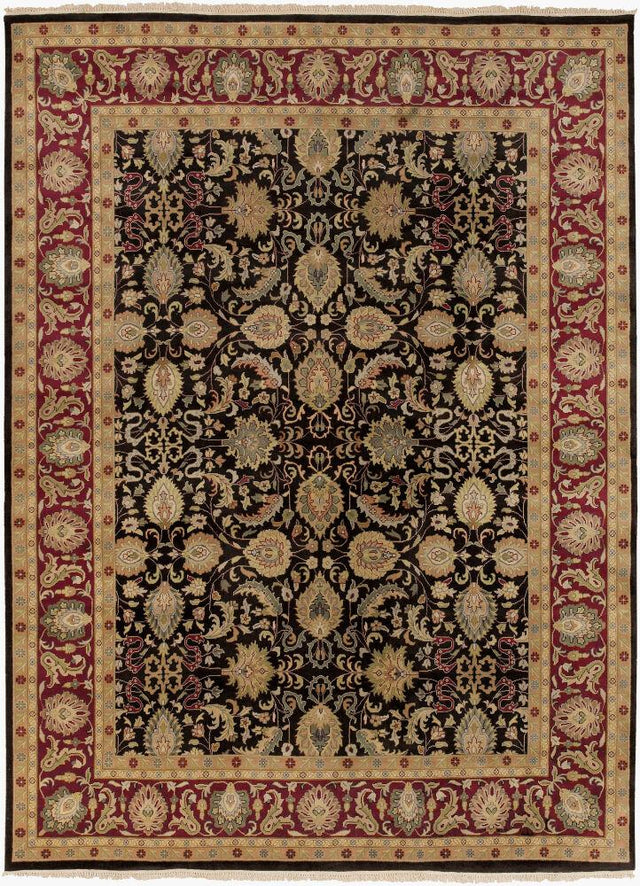 Surya Taj Mahal TJ-6576 Black;Brown;Dark Blue;Dark Brown;Light Brown;Medium Brown;Mustard;Olive;Rust;Tan 8'6" x 11'6" Rug