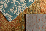 Surya Uncharted UND-2000 Amber;Dusty Sage;Rust;Tan;Wheat 2' x 3' Rug